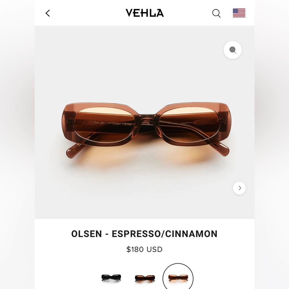 Vehla Olsen Espresso/Cinnamon Sunglasses